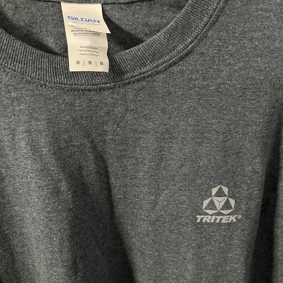 Men’s Tritek Long sleeve Gray shirt Size M - Picture 2 of 3